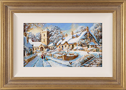 Gordon Lees, Original oil painting on panel, Just Past the Church, The Cotswolds Medium image. Click to enlarge