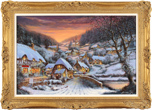 Gordon Lees, Original oil painting on canvas, The Riverside Inn, The Cotswolds Medium image. Click to enlarge