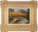 Gordon Lees, Original oil painting on panel, Summer in Thornton le Dale, North Yorkshire Medium image. Click to enlarge