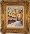 Gordon Lees, Original oil painting on panel, Low Petergate in Snow, York Medium image. Click to enlarge