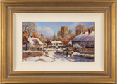 Gordon Lees, Original oil painting on panel, Bright Winter Morning, The Cotswolds Medium image. Click to enlarge
