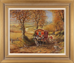 Gordon Lees, Original oil painting on canvas, The Caravan Medium image. Click to enlarge