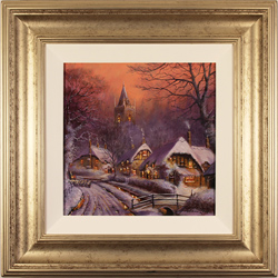Gordon Lees, Original oil painting on panel, Winter in the Cotswolds Medium image. Click to enlarge
