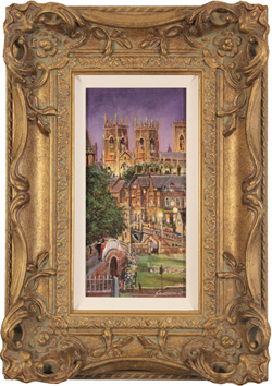 Gordon Lees, Original oil painting on panel, Evening on the City Walls Medium image. Click to enlarge