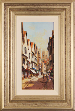 Gordon Lees, Original oil painting on panel, Low Petergate Medium image. Click to enlarge