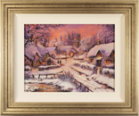 Gordon Lees, Original oil painting on panel, Evening Glow, The Cotswolds Medium image. Click to enlarge