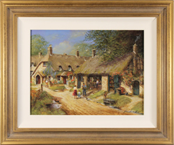 Gordon Lees, Original oil painting on panel, The Old Workshop Medium image. Click to enlarge