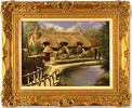 Gordon Lees, Original oil painting on canvas, Summer in Thorton Le Dale Medium image. Click to enlarge