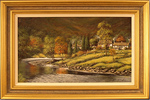Gordon Lees, Original oil painting on canvas, Grange-in-Borrowdale, Lake District Medium image. Click to enlarge
