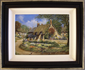 Gordon Lees, Original oil painting on canvas, Wisteria Cottage, Ebrington Medium image. Click to enlarge