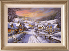 Gordon Lees, Original oil painting on canvas, The Cotswolds in Snow Medium image. Click to enlarge