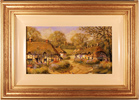 Gordon Lees, Original oil painting on canvas, Cotswolds Village Medium image. Click to enlarge