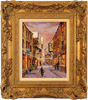 Gordon Lees, Original oil painting on panel, The Shambles in Snow Medium image. Click to enlarge