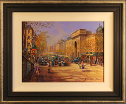 Gordon Lees, Original oil painting on panel, Spring at La Porte St Martin, Paris Medium image. Click to enlarge