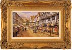 Gordon Lees, Original oil painting on panel, Summer, Stonegate, York Medium image. Click to enlarge