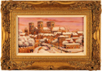 Gordon Lees, Original oil painting on panel, York in Snow Medium image. Click to enlarge