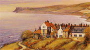 Gordon Lees, Original oil painting on panel, Robins Hood Bay Medium image. Click to enlarge