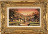 Gordon Lees, Original oil painting on panel, Cotswold Village Medium image. Click to enlarge