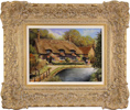 Gordon Lees, Original oil painting on panel, Thornton le Dale Medium image. Click to enlarge