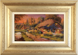 Gordon Lees, Original oil painting on panel, Cotswolds Village Medium image. Click to enlarge