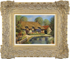 Gordon Lees, Original oil painting on panel, Spring in Thornton le Dale Medium image. Click to enlarge