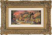 Gordon Lees, Original oil painting on panel, Cotswolds Village Medium image. Click to enlarge