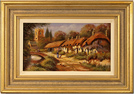 Gordon Lees, Original oil painting on canvas, Cotwolds Village Medium image. Click to enlarge