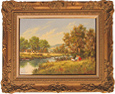 Gordon Lindsay, Original oil painting on canvas, Untitled Medium image. Click to enlarge