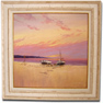 Graham Petley, Original oil painting on canvas, Boats on Shore Medium image. Click to enlarge