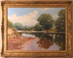 Graham Petley, Original oil painting on canvas, The Long Cast Medium image. Click to enlarge