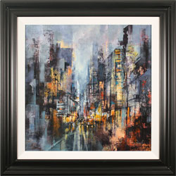 Hilary Dancer, Original oil painting on canvas, The City Never Sleeps