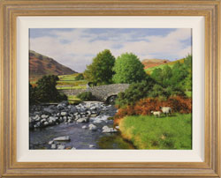 Howard Shingler, Original oil painting on panel, Overbeck Bridge, Wastwater Medium image. Click to enlarge