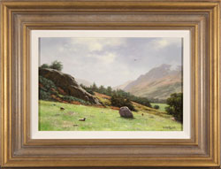 Howard Shingler, Original oil painting on panel, Towards Patterdale from Blowick, Ullswater Medium image. Click to enlarge