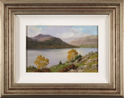 Howard Shingler, Original oil painting on panel, Sheffield Pike from Silver Point, Ullswater Medium image. Click to enlarge