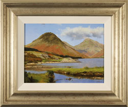 Howard Shingler, Original oil painting on panel, Grassmoor, Rannerdale