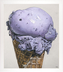 Ian Rawling, PS, Pastel, Blueberry Ice Cream III Medium image. Click to enlarge