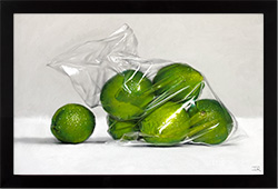 Ian Rawling, PS, Pastel, Bag of Limes II Medium image. Click to enlarge
