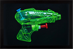 Ian Rawling, PS, Pastel, Green Water Pistol Medium image. Click to enlarge