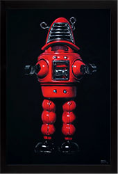 Ian Rawling, PS, Pastel, Red Robot Medium image. Click to enlarge