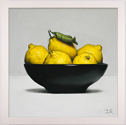 Ian Rawling, PS, Pastel, Bowl of Lemons Medium image. Click to enlarge