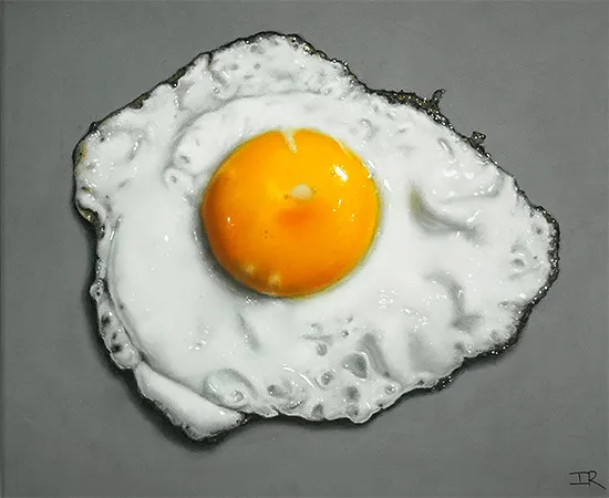 Ian Rawling, PS, Fried Egg III, Pastel