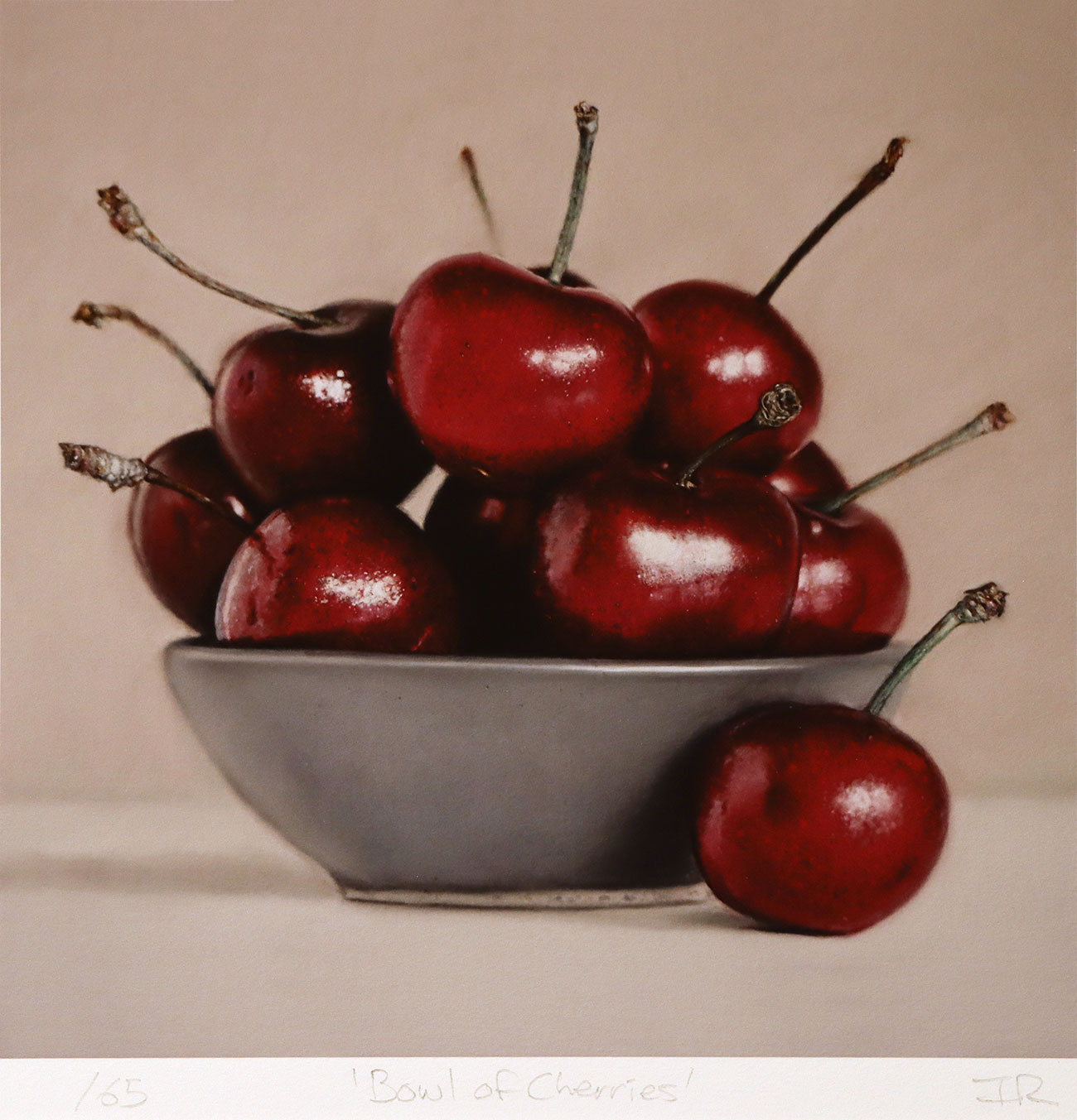 Ian Rawling, Signed limited edition print, Bowl of Cherries Click to enlarge