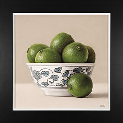 Ian Rawling, Pastel, Bowl of Limes Medium image. Click to enlarge