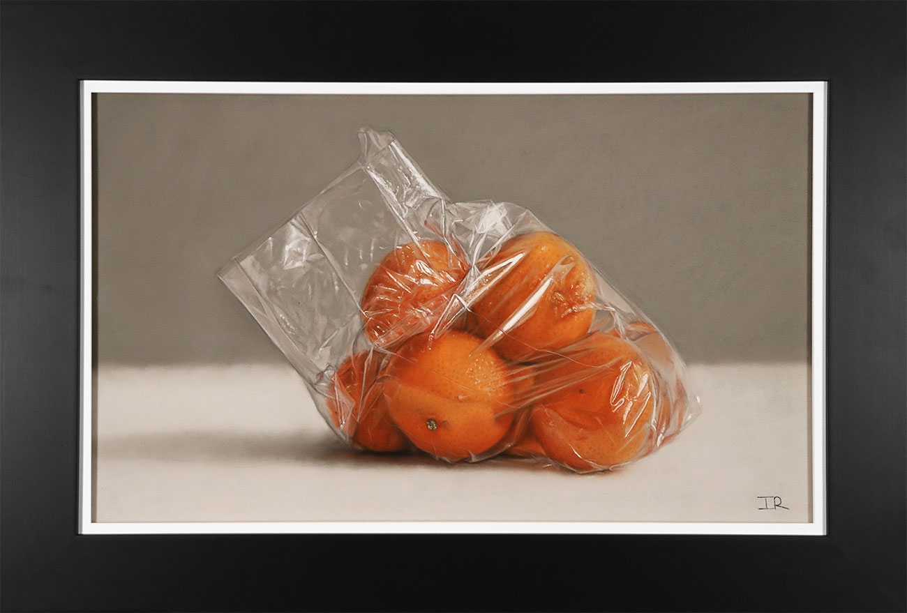 Ian Rawling, Pastel, Bag of Clementines Click to enlarge