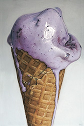 Ian Rawling, Pastel, Blueberry Ice Cream