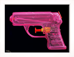 Ian Rawling, Pastel, Pink Water Pistol Medium image. Click to enlarge