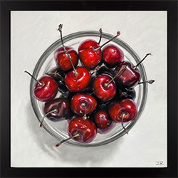 Ian Rawling, Pastel, Bowlful of Cherries Medium image. Click to enlarge