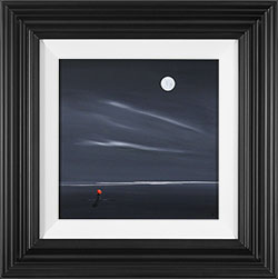 Jay Nottingham, Original oil painting on panel, Moonlit Embrace  Medium image. Click to enlarge