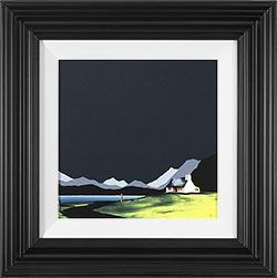 Jay Nottingham, Original oil painting on panel, Meadow Cottage  Medium image. Click to enlarge
