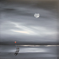 Jay Nottingham, Original oil painting on panel, Midnight Stroll  Medium image. Click to enlarge